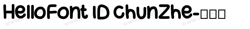 HelloFont ID chunZhe字体转换